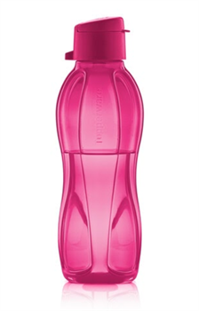 Эко-бутылка (500мл) с клапаном в малиновом цвете - фото 12941