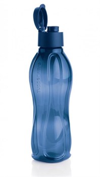 Эко-бутылка (500мл) с клапаном в синем цвете - фото 13744