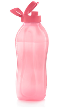 Эко-бутылка (2л) с ручкой коралловая - фото 14907