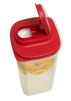 Контейнер «Универсал» (2л) с ситом красная крышка - фото 16492