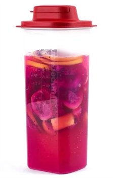 Контейнер «Универсал» (2л) с ситом красная крышка - фото 16493