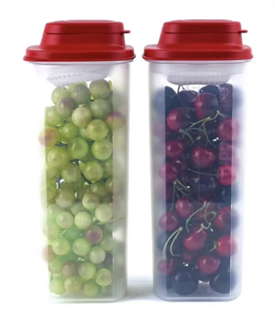 Контейнер «Универсал» (2л) с ситом красная крышка - фото 16496