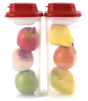 Контейнер «Универсал» (2л) с ситом красная крышка - фото 16498