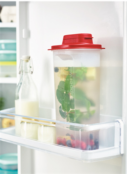 Контейнер «Универсал» (2л) с ситом красная крышка - фото 16499