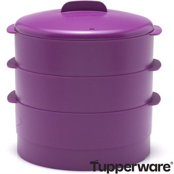 Пароварка многоуровневая фиолетовая - фото 16909