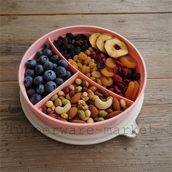 Контейнер с разделителем (310мл) розовый - фото 17000