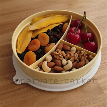 Контейнер с разделителем (310мл) жёлтый - фото 17001