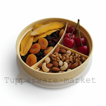 Контейнер с разделителем (310мл) жёлтый - фото 17002