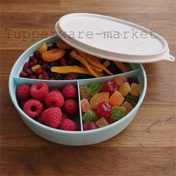 Контейнер с разделителем (310мл) голубой - фото 17004