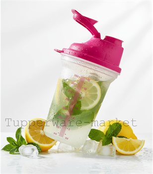 Шейкер (350мл) в малиновом цвете - фото 17005