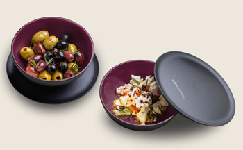 Чаша «Аллегро» (3,5л) чёрная-бордовая - фото 17036