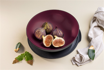 Чаша «Аллегро» (3,5л) чёрная-бордовая - фото 17038