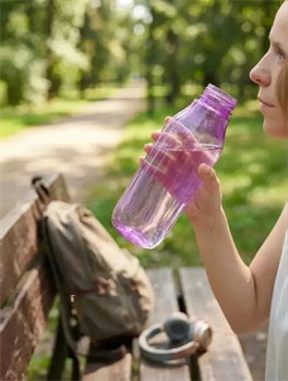 Эко - бутылка (1л) квадратная - фото 17475