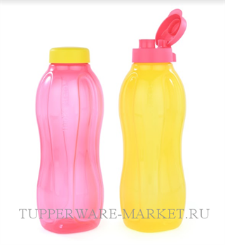 Эко-бутылка (1,5л) без клапана в желтом цвете - фото 8143