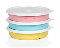 Контейнер с разделителем (310мл) розовый