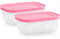 Охлаждающий лоток (450мл) 2шт розовая крышка - фото 17513